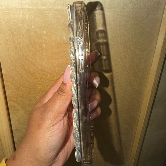 iPhone 15 PRO MAX Crystal Clear Rhinestone Phone Case Bling - Picture 8 of 8